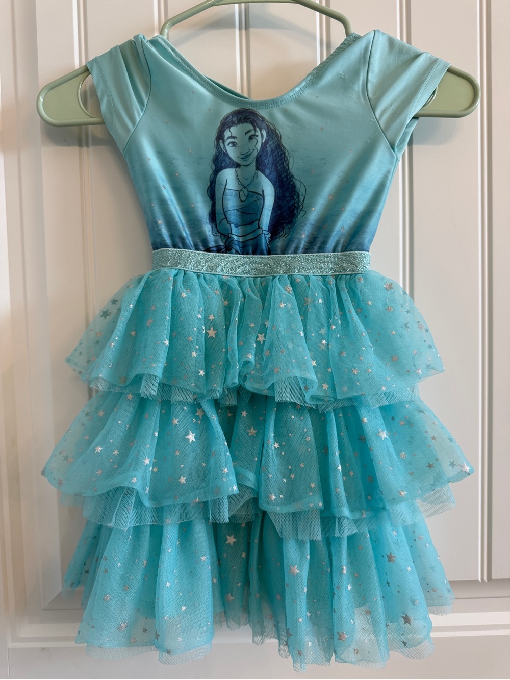 Disney Aqua Blue Tulle Tiered Princess Dress